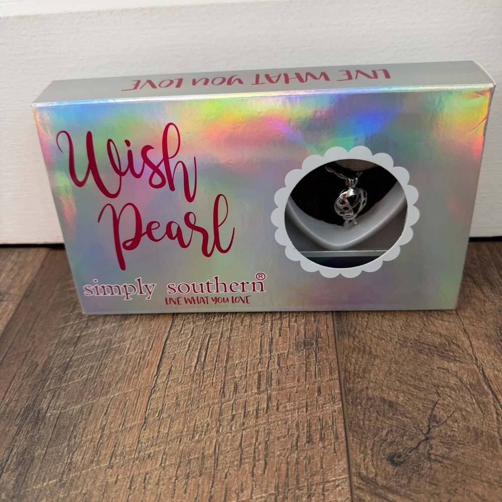 Simply Southern Wish Pearl Necklace Kit‎ Womens OS Silver Ladybug Surprise Pearl